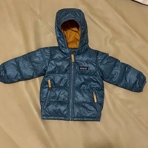 Patagonia Baby Hi-Loft Down Sweater Hoodie Jacket